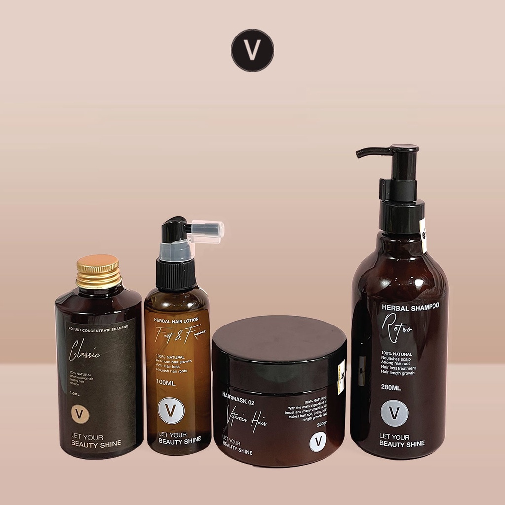 Combo 16 Dưỡng kích mọc, ngăn ngừa rụng tóc chuyên sâu đối với tóc chưa qua hóa chất VyvyHaircare 780ml