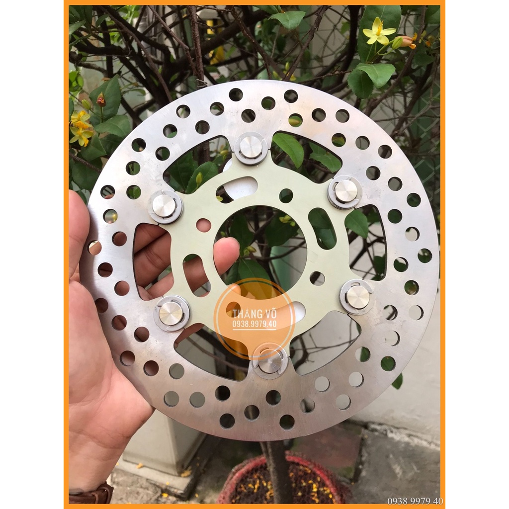 Đĩa Brembo, Đĩa Brembo 220mm khoen Inox 304 đồ chơi phụ kiện đĩa phanh Sirius Wave Dream Future Exciter 135