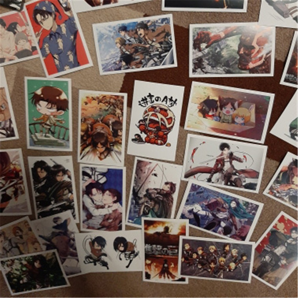 EPOCH Set 30 Tấm Bưu Thiếp Phong Cách Anime Attack On Titan