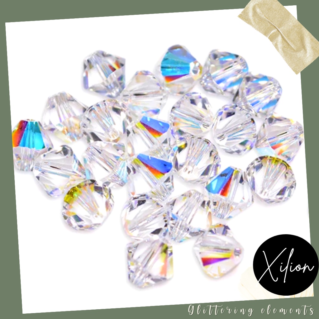 150 viên Pha lê Swarovski nón 4mm/3mm/6mm