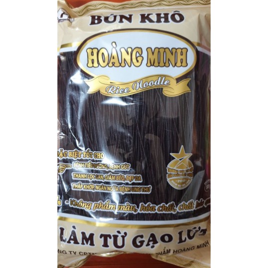 500gr Bún/Phở gạo lứt ĐEN Hoàng Minh/SP MỚI NHẤT