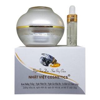 Kem trắng da ngừa nhăn lão hóa se khít lỗ chân lông nhật việt cosmetics 30g