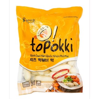 Bánh Gạo Tokbokki Nhân Phô Mai Hàn Quốc 0.5kg
