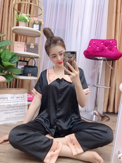 Lụa Trơn viền chữ big size