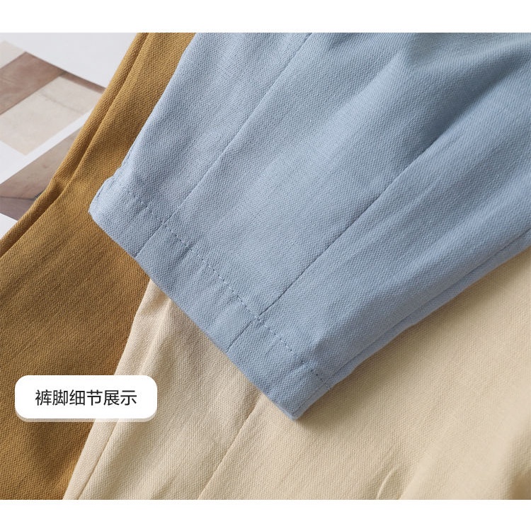 [Babycat Hàng Có Sẵn Quần Cotton Mỏng Vừa Cỡ Vừa Chống Muỗi Phong Cách Nhật Bản Hàn Quốc Thời Trang Mùa Hè Dành Cho Bé Trai 2022