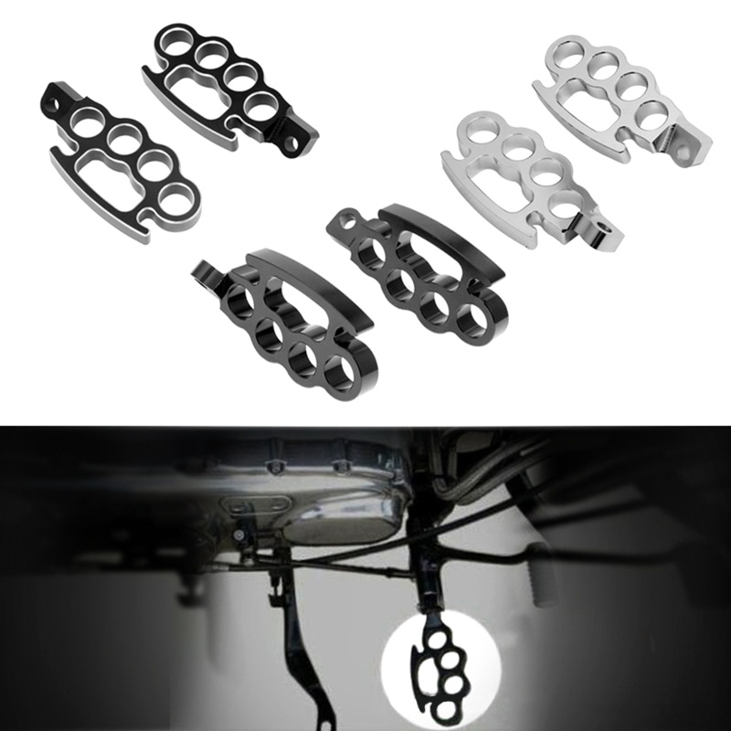 Set 2 Gác Chân Bằng Nhôm CNC Chất Lượng Cao Cho Xe Máy ATV