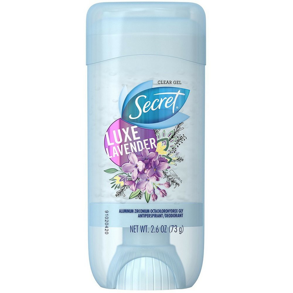 Lăn Khử Mùi Nữ Dạng Gel Hương Hoa Oải Hương Secret Anti-Perspirant Deodorant Clear Gel Luxe Lavender 73g (Mỹ)