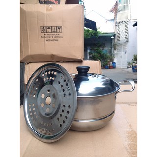 NỒI HẤP INOX- 20CM KÈM XỬNG HẤP