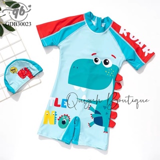 Đồ bơi cho bé QUỲNH BOUTIQUE Bộ bơi khủng long xanh cho bé