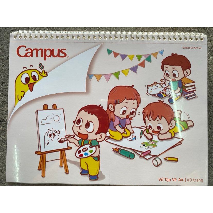 Vở vẽ lò xo A4 Campus