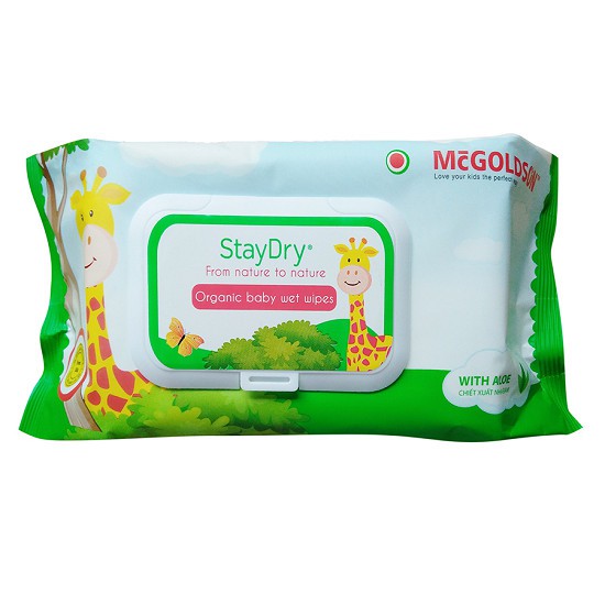 Combo 5 khăn ướt không mùi Staydry 100 tờ V586