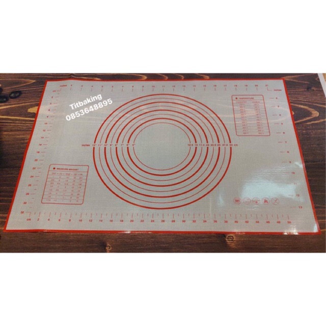 Thảm nhào bột silicon sợi thuỷ tinh 40x60cm