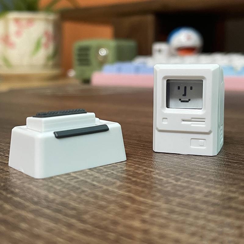 Macintosh Keycaps Cá nhân hóa Keycaps Retro Dễ thương Keycaps Truyền ánh sáng Keycaps Biểu tượng cảm xúc có thể thay thế