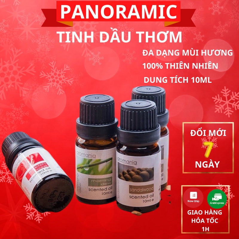 Tinh dầu thơm thiên nhiên nguyên chất Aromania khử mùi, thơm phòng dùng cho máy phun sương, đèn xông dung tích 10ml