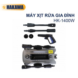 Máy xịt rửa mini gia đình hakawa nhật bản - hk-1400w - phân phối chính hãng