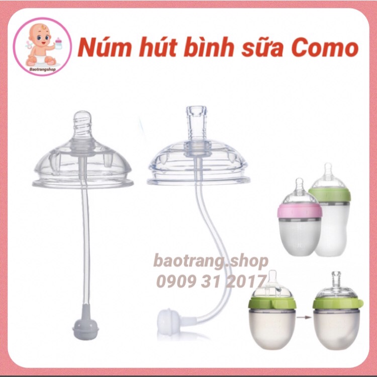 Loại đẹp Núm hút bình sữa Como chống sặc cho bé