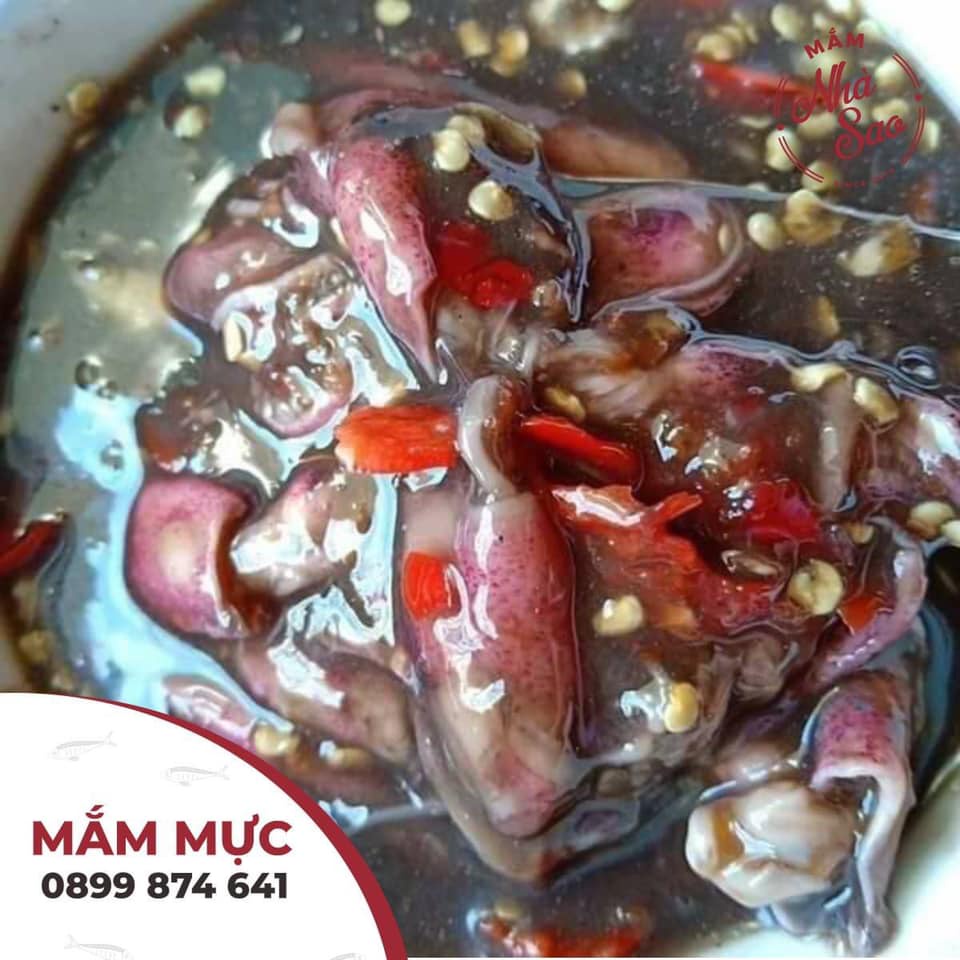 1kg Mắm mực đã có gia vị, đặc sản miền trung