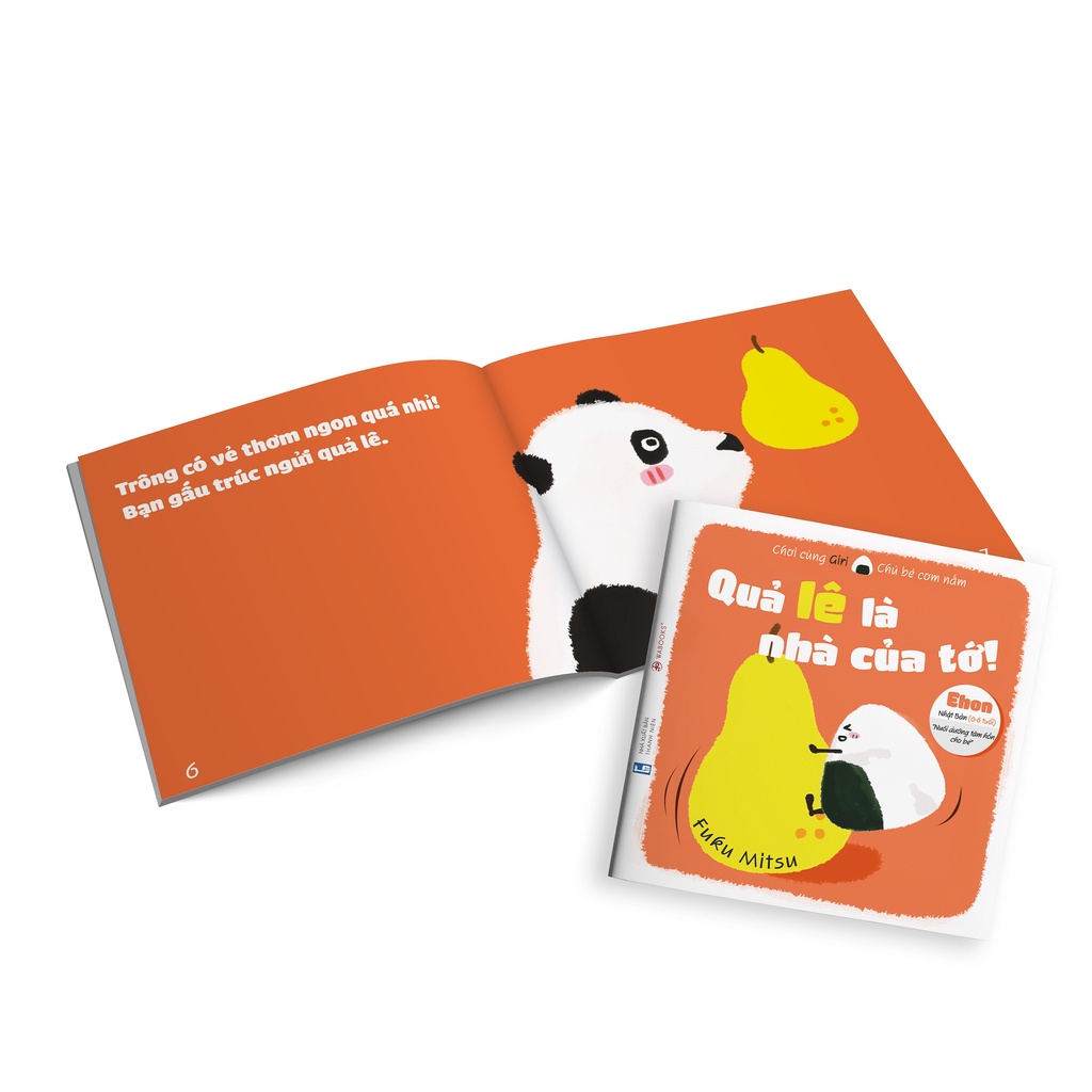 Sách Ehon Combo 4 cuốn Giri Chú bé cơm nắm p1 Ehon cho bé từ 0 6 tuổi
