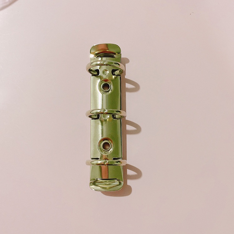 Kẹp Bấm Kim Loại Mini 3 Lỗ Co Giãn Nhiều Màu Sắc Có Thể Điều Chỉnh