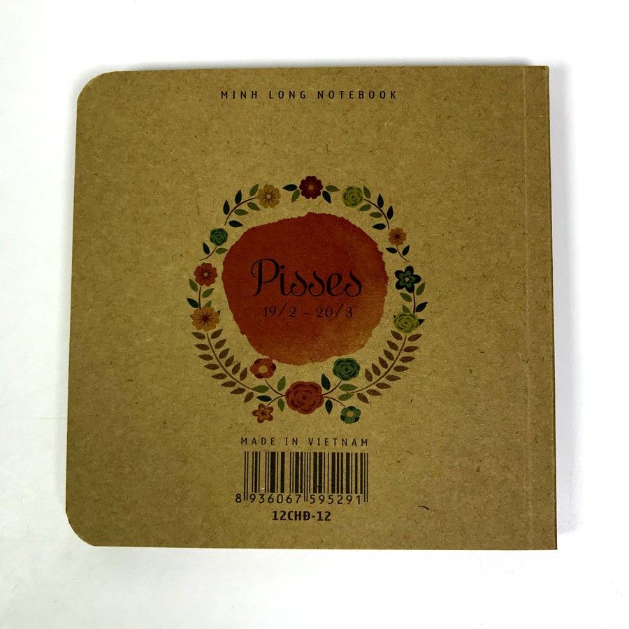 Notebook - 12 cung hoàng đạo - Song Ngư (Giấy Kraft nâu)