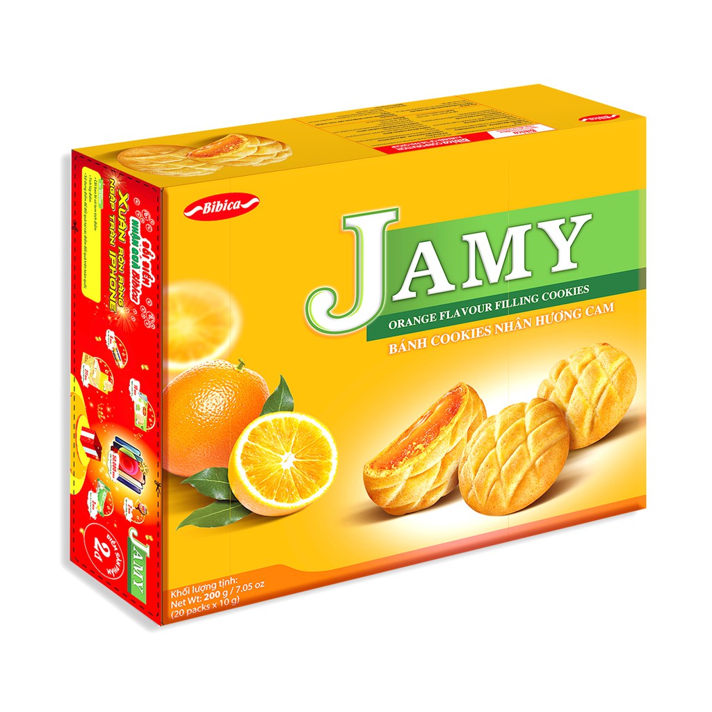 Bánh Jamy Nhân Mứt Dâu Bibica 200g