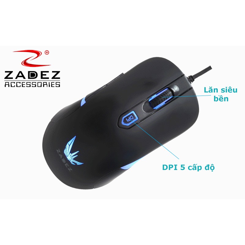 Chuột máy tính ZADEZ GT-613M Wired Gaming