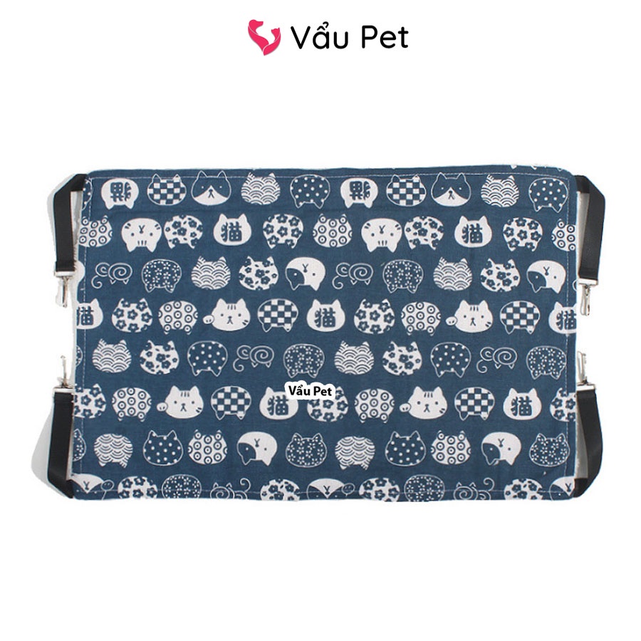 Võng Cho Mèo Treo Lồng Chuồng 2 Lớp - Võng Mèo Nhiều Màu Vẩu Pet Shop