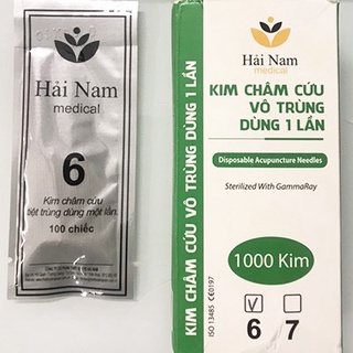 Kim châm cứu Hải Nam các số (Gói 100 chiếc)