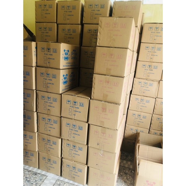 Thùng 24 bịch khăn ướt khổng lồ AmyBaby kháng khuẩn siêu tiết kiệm cho Mẹ và bé