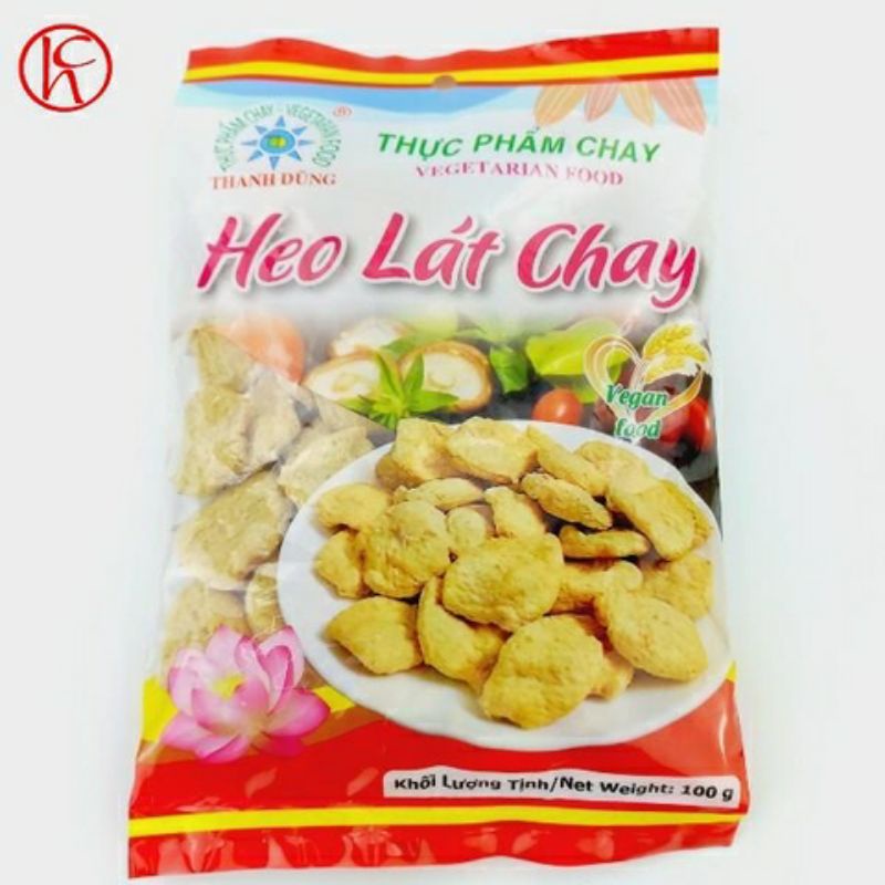 heo lát chay thanh dũng 100g, thực phẩm chay, thịt chay