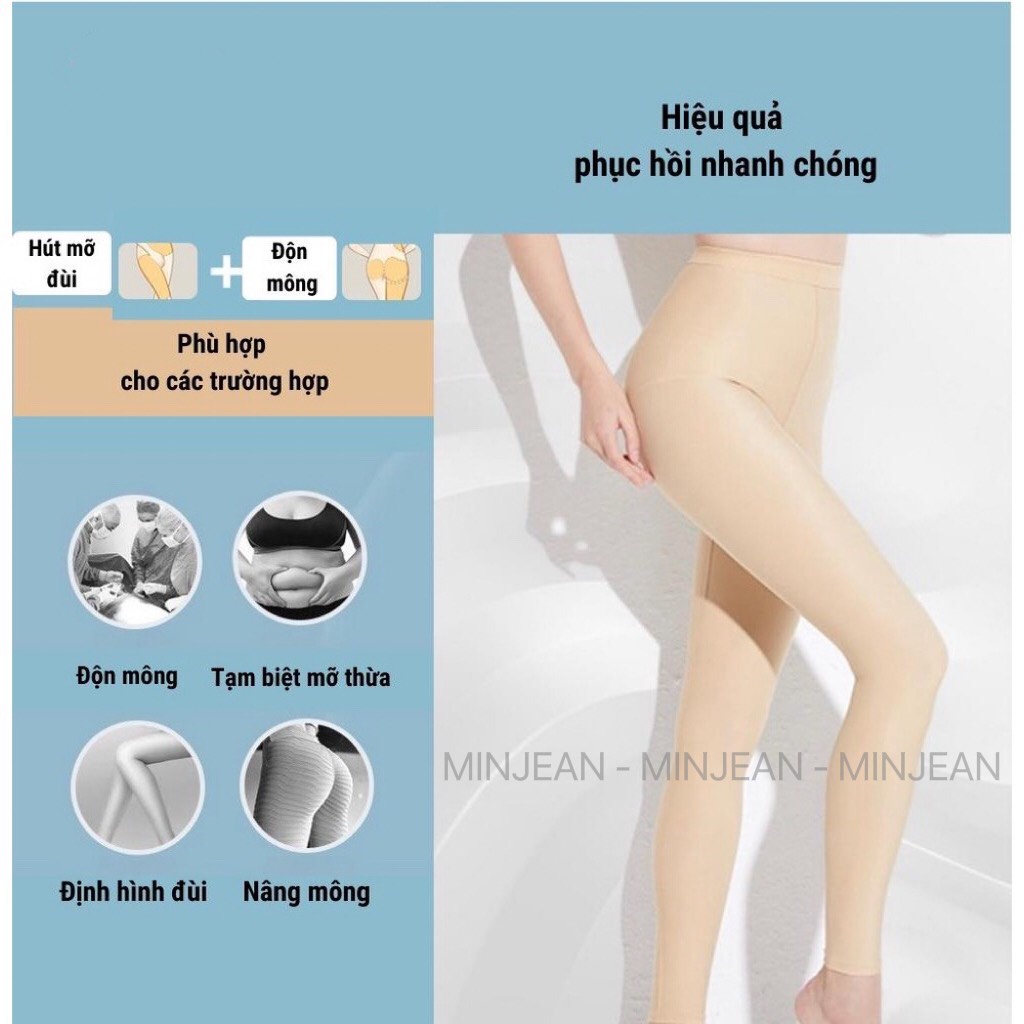 Quần Định Hình MINJEAN Q3 Giảm Mỡ Bụng Đùi Bắp Chân Sau Phẫu Thuật Hút Mỡ