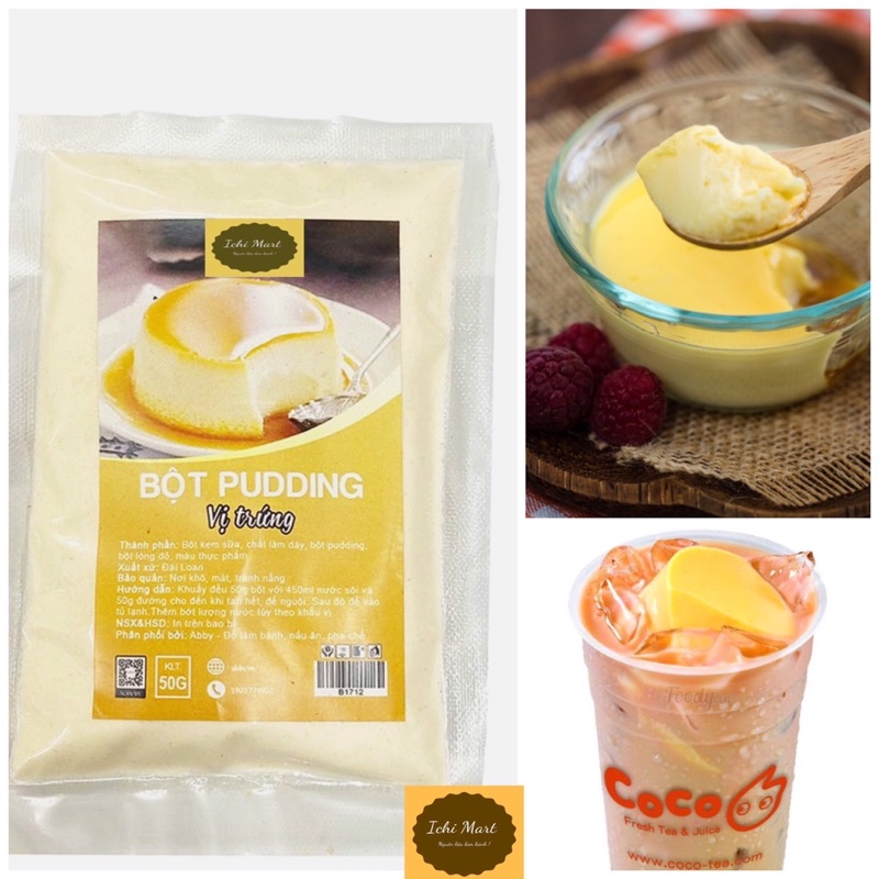 Bột pudding, Bột pudding trứng 50g