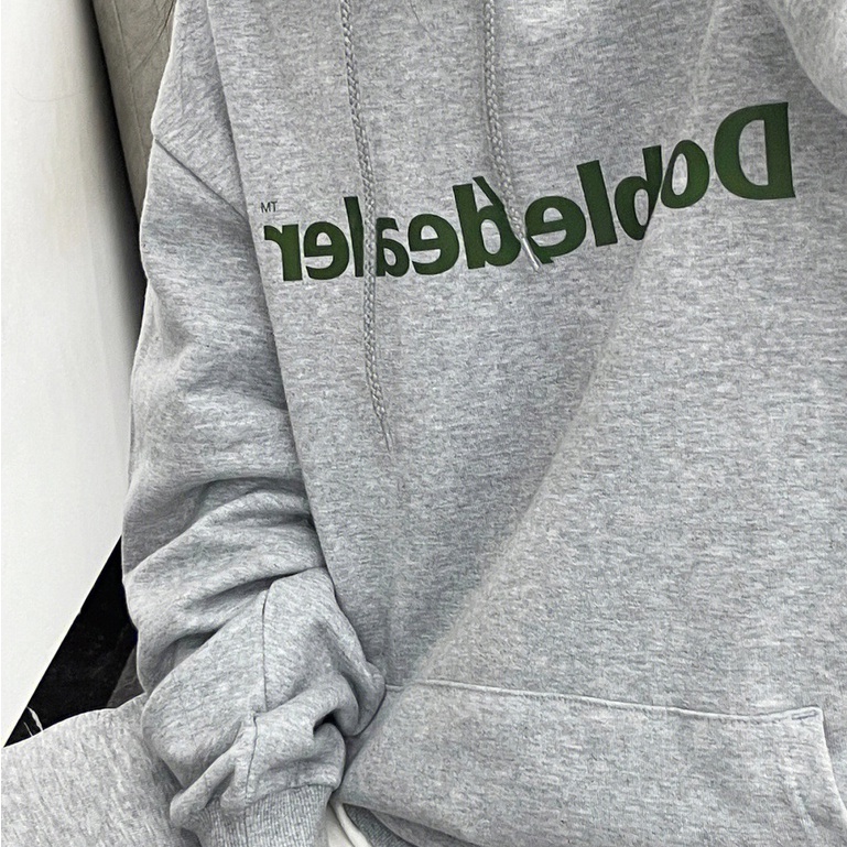 ZHELIHANGFEI Áo Hoodie Dáng Rộng In Chữ Cá Tính Dễ Phối Đồ