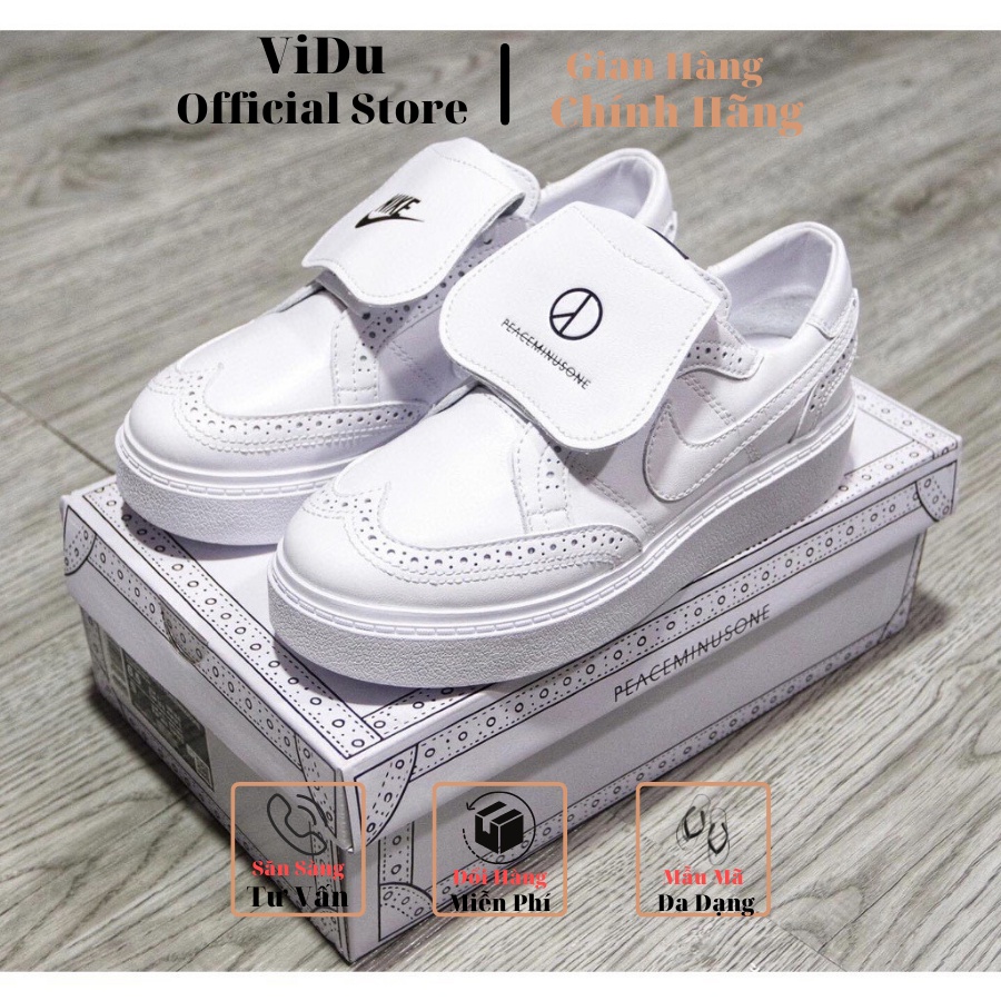 Giày thể thao nam nữ KWONDO1 X FEACEMINUSONE  21159 ViDu màu trắng, giày GD full box, hàng cực đẹp dễ phối đồ