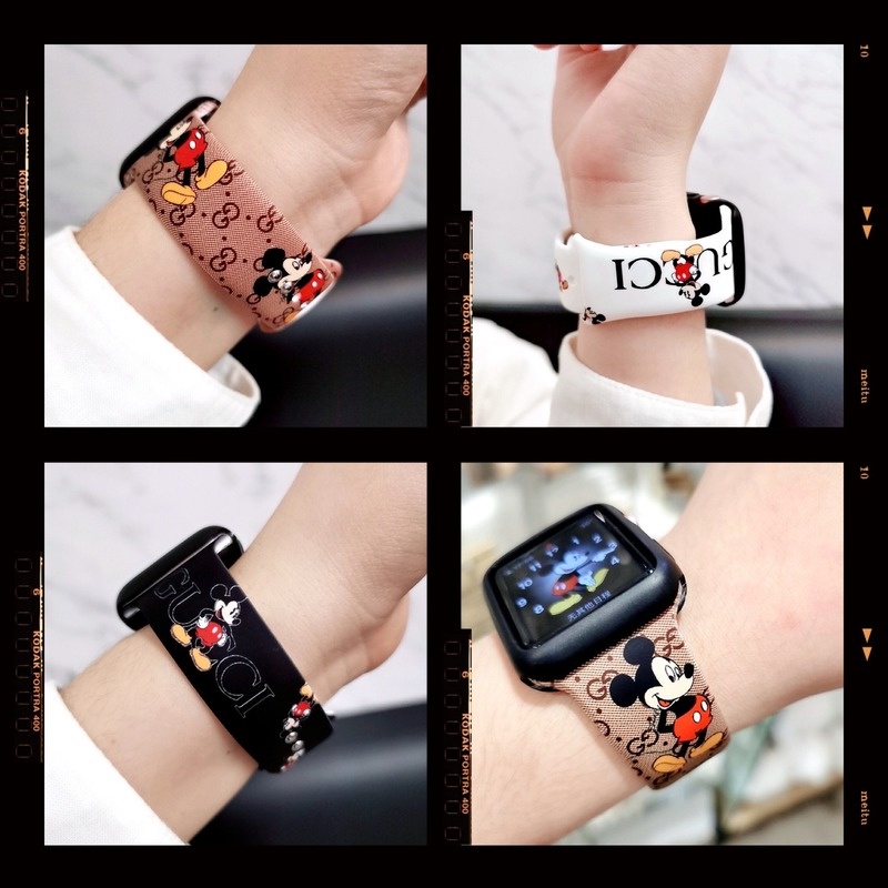Dây Đồng Hồ Silicon Mềm Nhiều Màu Cho Apple Watch Seri 6 Se 5 4 3 2 1 Iwatch 38mm 40mm 42mm 44mm