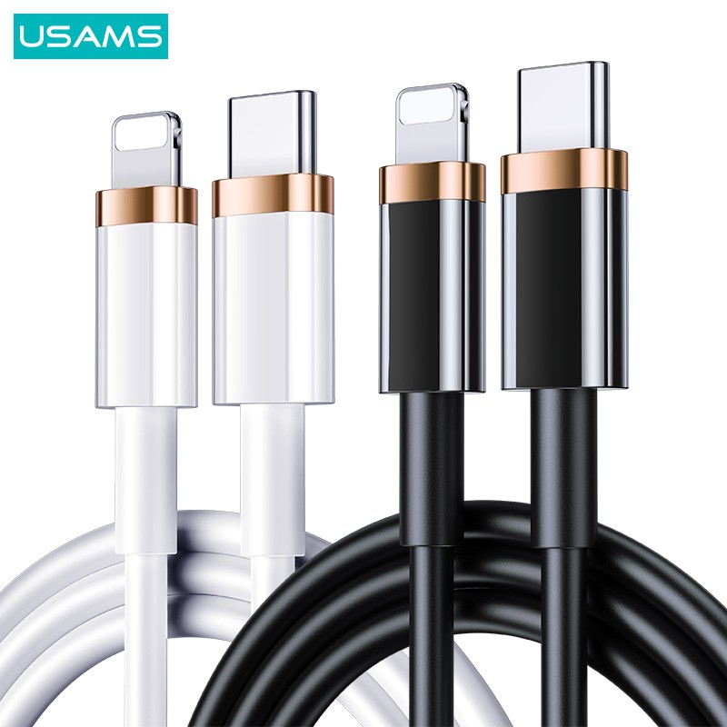 Dây Cáp Sạc Nhanh USAMS U63 Usb Type-C Sang Lightning 20w / 1.2m / 2m Dành Cho IPHONE OPPO SAMSUNG HUAWEI VIVO XIAOMI