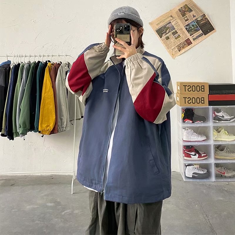 Áo Khoác Dù HEBFN LOGO Nam Nữ Ulzzang Unisex Form Rộng Bomber TRƠN Jacket - F.s.shop68