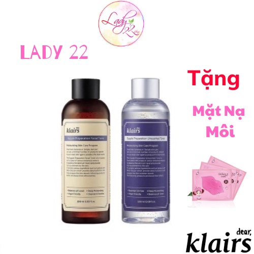 Nước hoa hồng cân bằng da Klairs Supple Preparation Toner 180ml