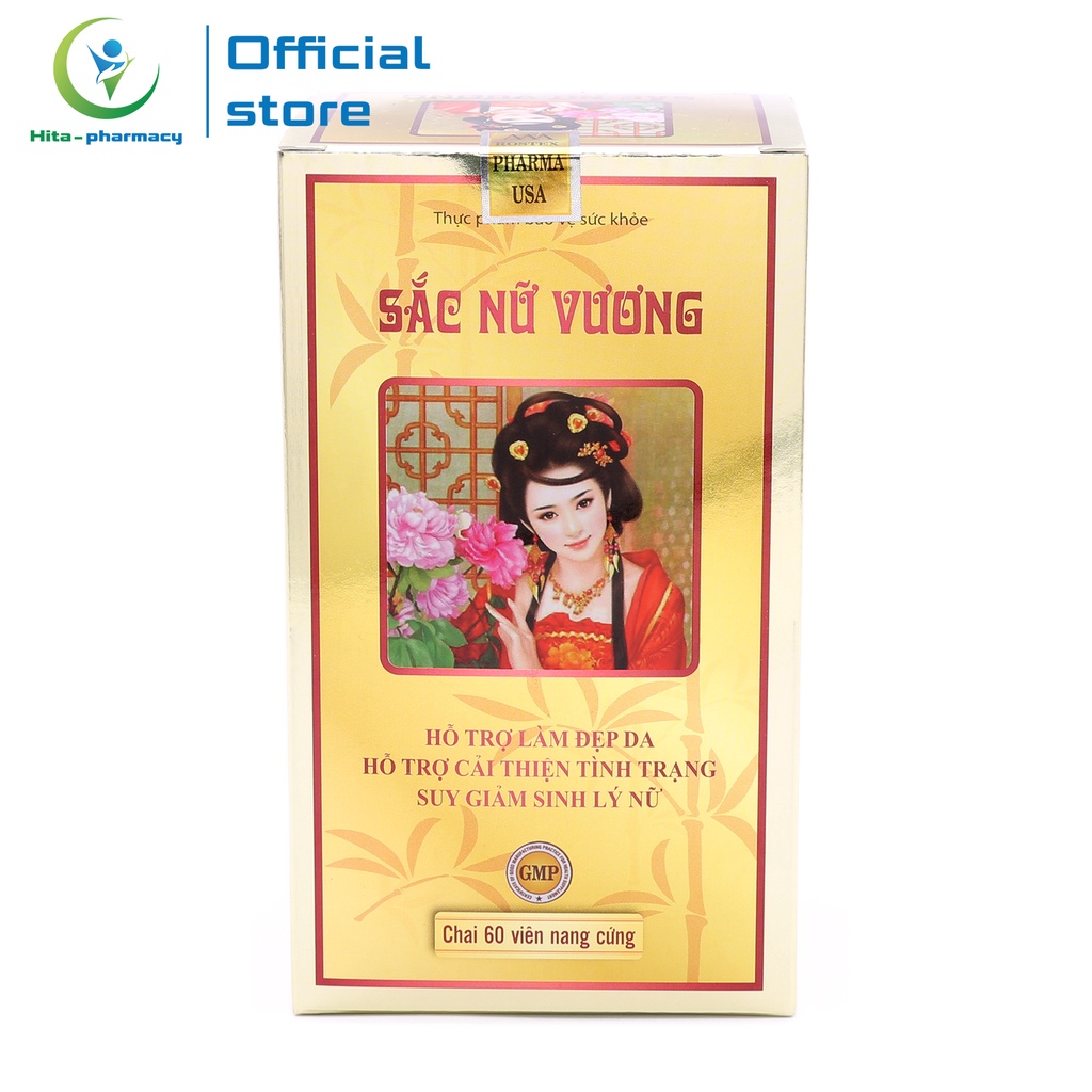 Viên uống Sắc Nữ Vương ROXTECH bổ sung collagen, isoflavon đẹp da, tăng nội tiết tố nữ - 60 viên (Sắc Nữ Vương)