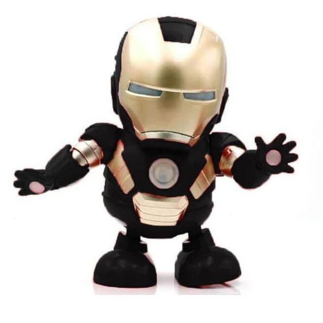 Mô Hình Đồ Chơi Robot Nhảy Múa Ld-500A Iron Man / Led / Dance Hero - M135- Black Đen