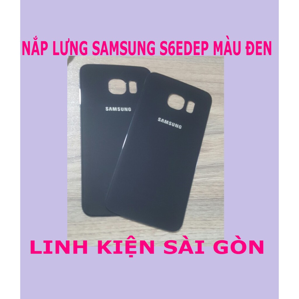 NẮP LƯNG SAMSUNG S6 EDGE MÀU ĐEN