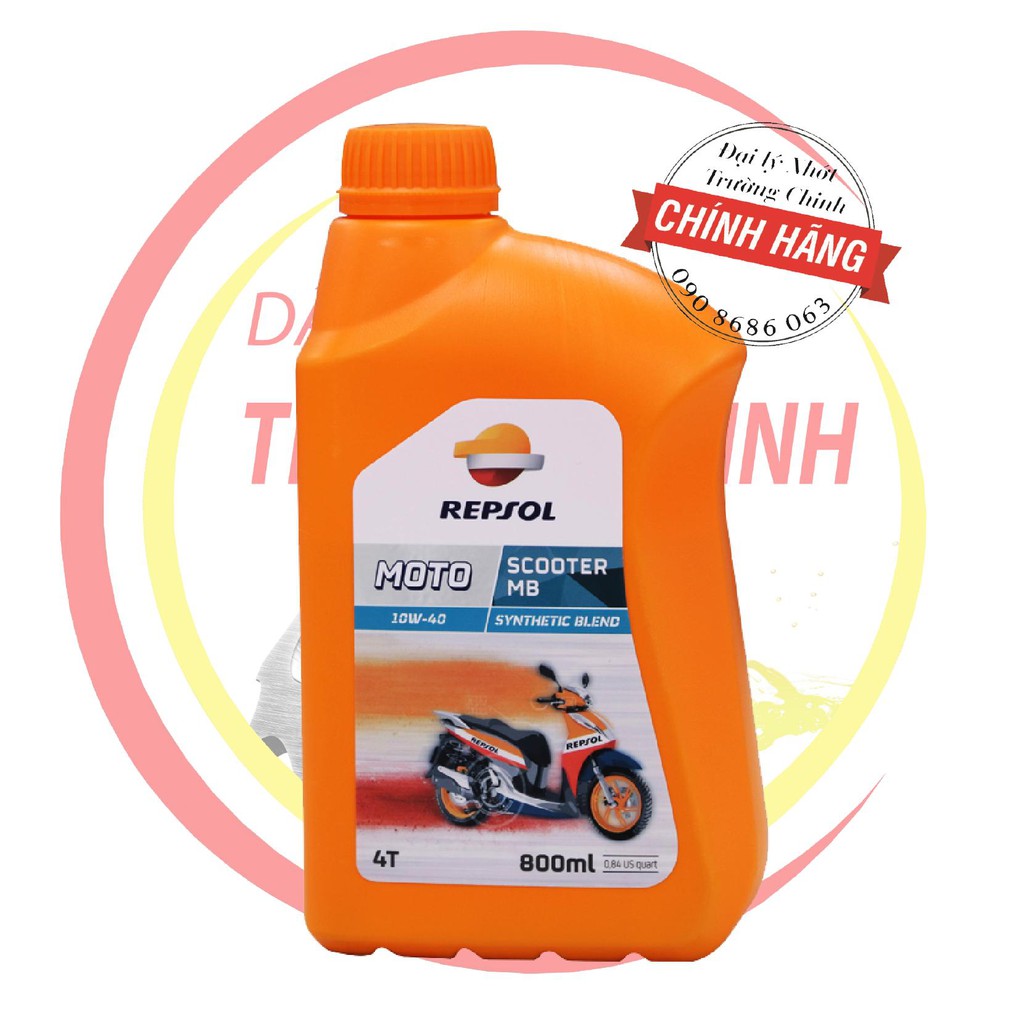 Nhớt Repsol  Scooter 4T 10W40 MB 800ML dành cho xe ga