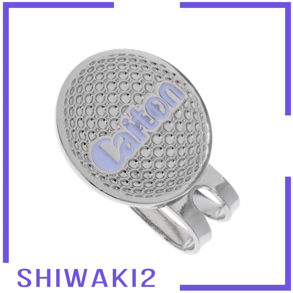 Alloy Golf Hat /   Clip with Magnetic Ball Marker Golf Accessories Silver