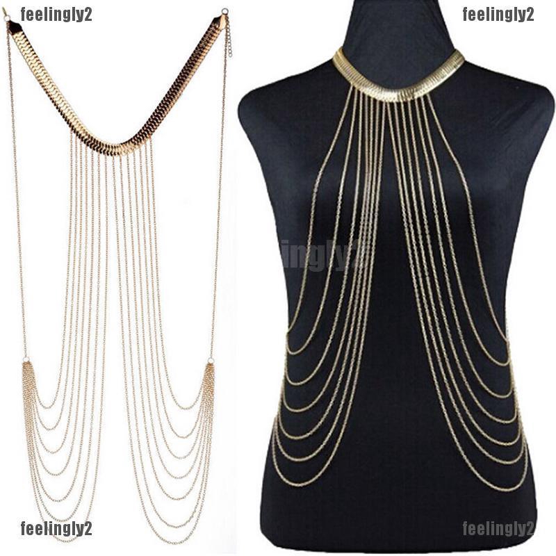 ❤Mặt Trời❤ Dây Xích Đeo Cơ Thể Bằng Hợp Kim Dáng Dài Thời Trang Cho Nữ