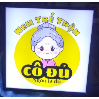 Hộp đèn 1 mặt làm bảng chỉ dẫn,bảng thông tin,bảng đèn xe trà sữa