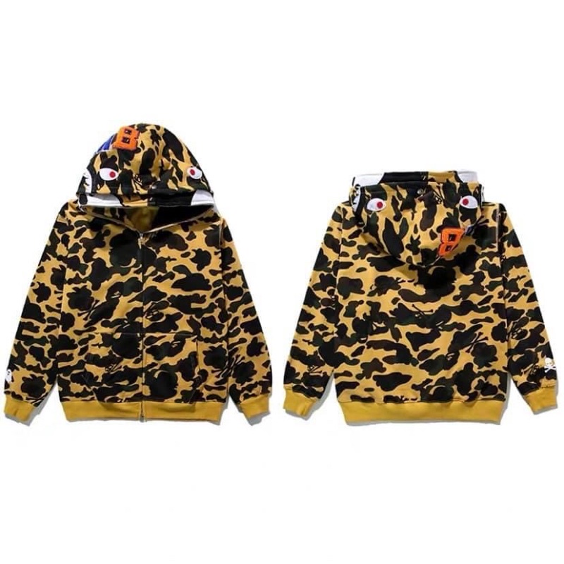 ÁO KHOÁC BAPE 2 MŨ 2 KHOÁ