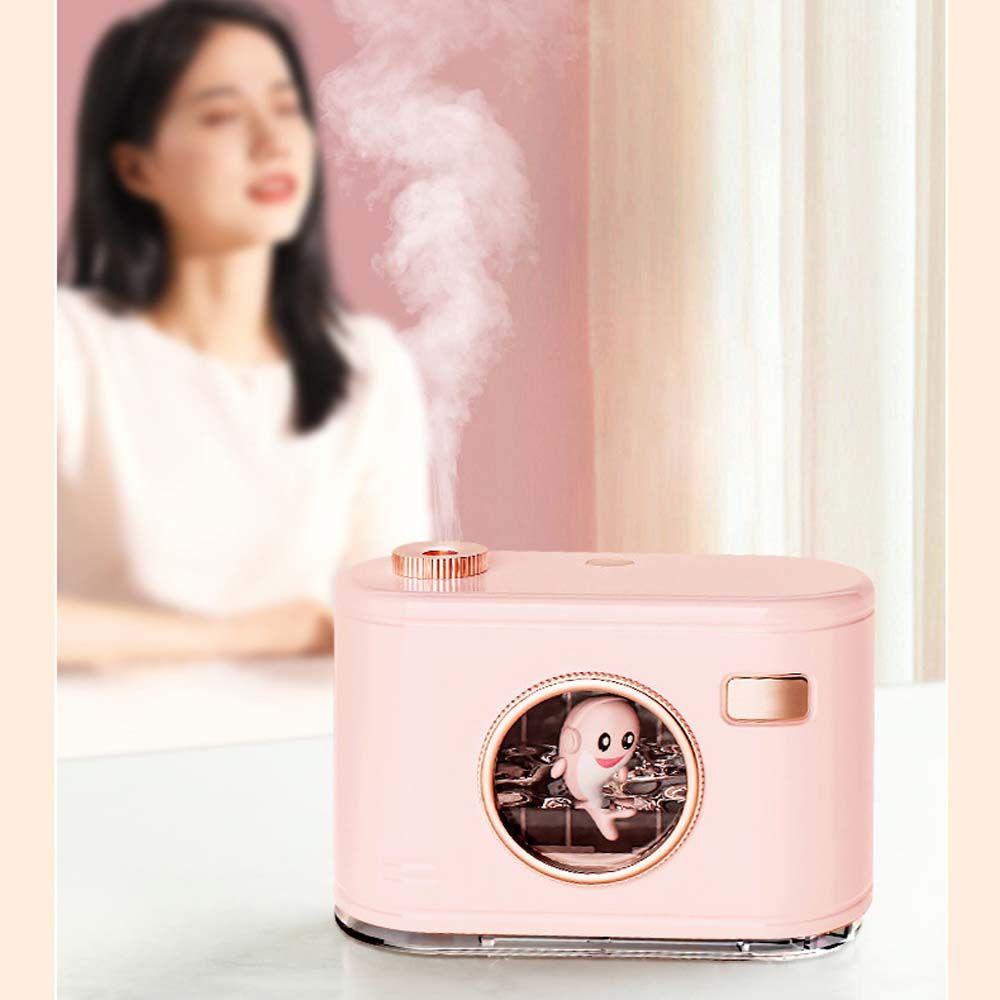 Máy Phun Sương Tạo Độ Ẩm Không Khí Mini Có Đèn Ban Đêm Cho Xe Hơi