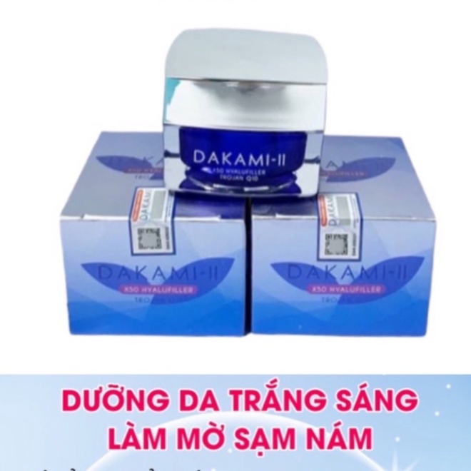 Kem trắng da, chống lão hoá Dakami II mẫu mới chính hãng- Hộp 30g