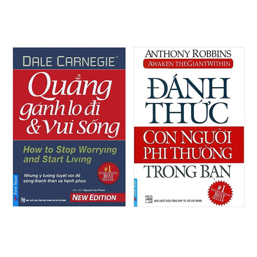 Sách - Combo Quẳng gánh lo đi và vui sống + Đánh thức con người phi thường trong bạn