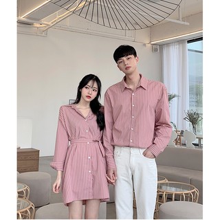 Set cặp váy áo sơ mi nam nữ tình nhân